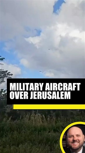 Military Aircraft Fly Over Jerusalem
