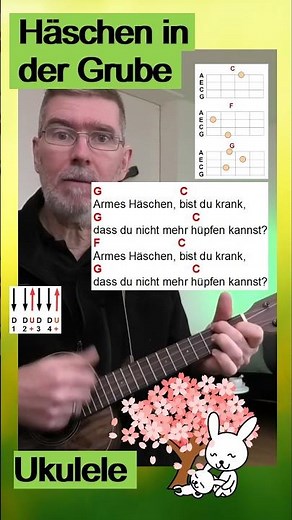 Häschen in der Grube | Akkorde + Strumming | Ukulele