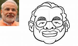 12K views · 611 reactions | NOW you can also draw Prime Minister Narendra Modi's caricature!  | Cartoonist Satish Acharya | Facebook