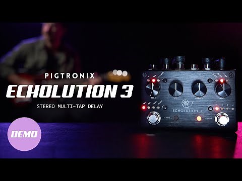 Pigtronix Echolution 3 | Stereo Multi-tap Delay | Official Demo