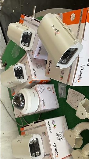 Sparsh IP camera installation Birshi airport Gondia Sparsh Bullet 4MP IP DOM camera night Sparsh