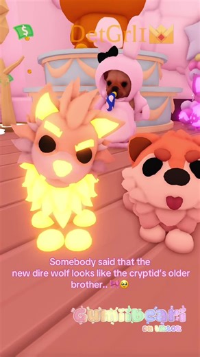 Replying to @Pyro What do you think about the new dire wolf? They’re my babehs 😼🎀 ⏔⏔⏔ ꒰ ᧔ෆ᧓ ꒱ ⏔⏔⏔ #roblox #adoptme #foryou #viral #direwolf