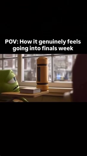 The New York Gazette on Instagram: "POV: How it genuinely feels going into finals week - #applyingtocollege #collegehumor #university #finals #finalsweek #finalexam #monstersuniversity"