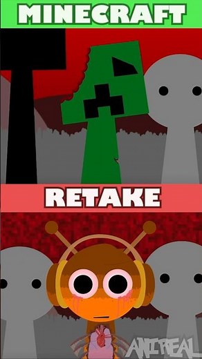 Incredibox Sprunk Retake MineCraft ⛏️ VS Sprunki Retake OG *HORROR VERSION*