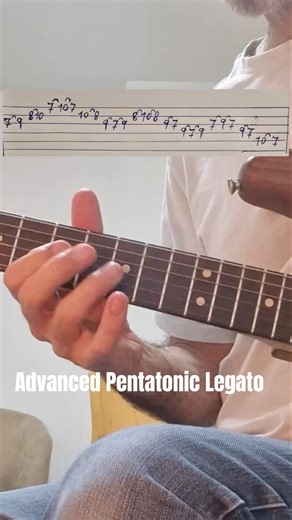 Advanced Pentatonic Legato Flow ‪@GuitarMentor007‬