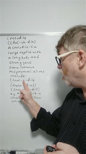 Do You Mispronounce the Word Crocodile? Many Do - English Tutor Nick P