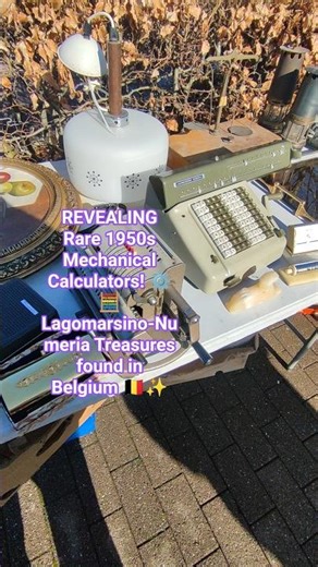REVEALING Rare 1950s Mechanical Calculators ⚙️🧮 Lagomarsino-Numeria Treasures found in Belgium 🇧🇪✨
