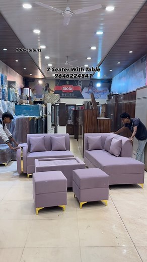 42K views · 3.9K reactions | Full Set With Table ₹15000 only Contact 9646224841 Gaurav Furniture Ludhiana Customisation Available Showroom Timing 10am to 8pm Location - ittan wala chowk, near arora palace, ludhiana | Gaurav Furniture Ludhiana | Facebook