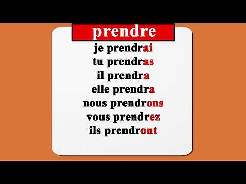 le verbe prendre au futur simple de l'indicatif