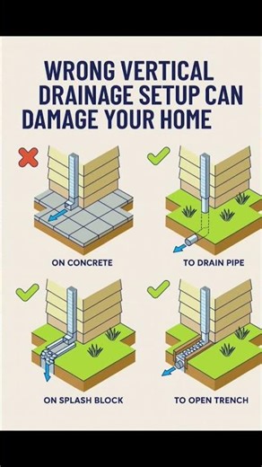 Vertical Drainage | Basic Knowledge for Civil Engineering | #Shorts #Building
