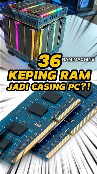 36 RAM Modules Turned Into a PC Case!