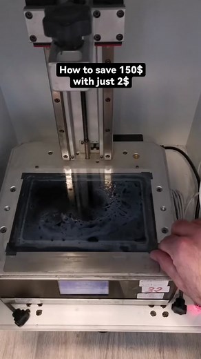 How to save $150 with just $2 when you have a resin printer?@creepy.prints #creality #Halotseries #3dprinting #printscreen #resinprinter #resinart