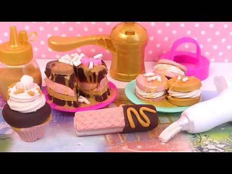 Pâte à Modeler Pâtisseries Dorées Gâteaux Cupcakes