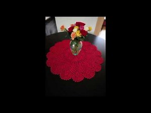 Easy crochet round table covers design ideas