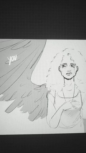 Digital Art Speedpaint of Sandman and Death of the Endless Characters