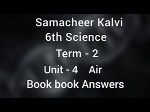 6th Science |2nd Term | Unit - 4 | Air | Book Back answer | Learn The Science |