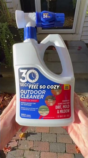 Reset for Fall with 30 Seconds Outdoor Cleaner