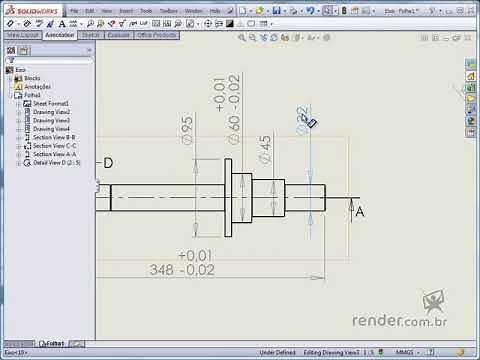 54 - Adding Tolerances and Annotations | SolidWorks 2013 Fundamentals