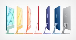 Apple Launches a Colorful Series of Redesigned iMacs Powered by M1