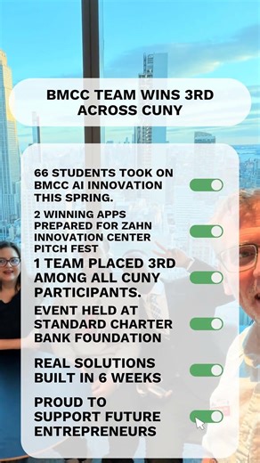 BMCC AI App Team Wins 3rd Across CUNY