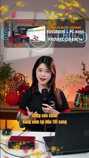 ✅ Combo Focusrite solo gen4 + K850, đã có sẵn pm autotune Cubase và tặng kèm Toolpro ver. 1