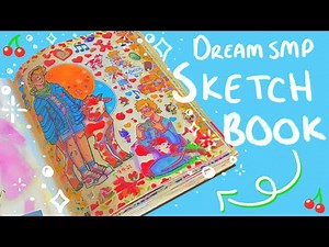 20th Sketchbook Tour! - DreamSMP Art [ READ DESCRIPTION]