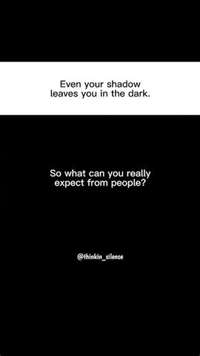 A hard truth about expectations.— Think In Silence #viralvideos #viral #shorts #quotes #trending