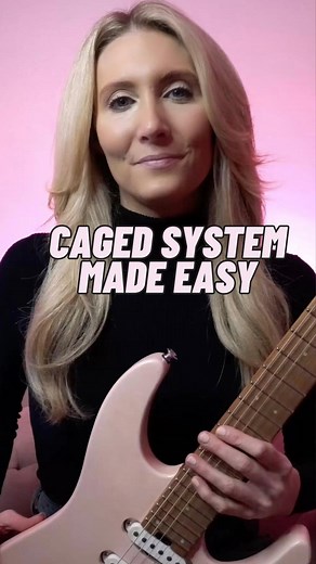 Caitlin Caggiano | Guitar Instructor on Instagram: "CAGED System made easy! Here’s how you connect all 5 CAGED System shapes for any chord. #guitarlessons #guitarteacher #learnguitar #cagedsystem #guitarchords"