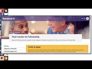 How to apply for fellowship in Advance HE (part 1 of 4)