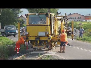 Plasser wykonuje obrót, plasser makes a turn