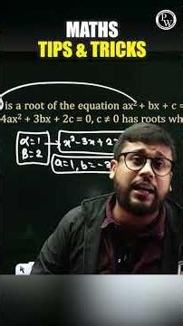 How to Solve Quadratic Equations Using Root Substitution Trick #PW #Root