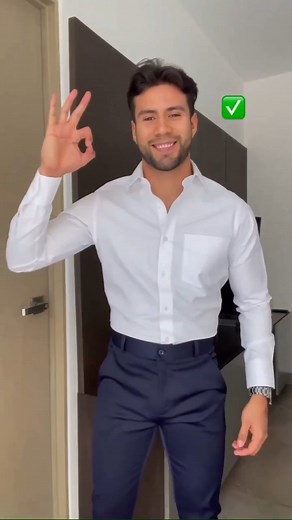 1.4M views · 10K reactions | Fashion and Elegance Fashion Hack, How to Tuck Your Shirt Like a Professional. #fashion #style #mensfashion #menstyle #shoes | hollo_men | Facebook