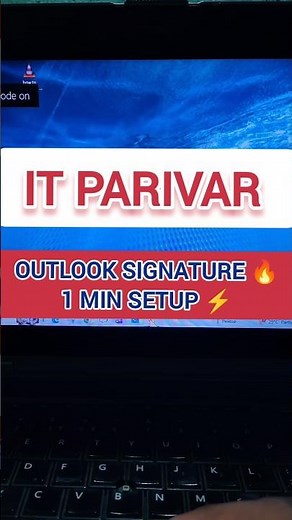 🔥Add Email Signature in Microsoft Outlook in 1 Minute! ⚡#outlook #signature #mail #itparivar