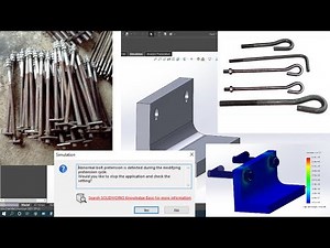 Abnormal Bolt Pretention is detected in SOLIDWORKS |Foundation Bolt Analysis |Bolt Strength Analysis