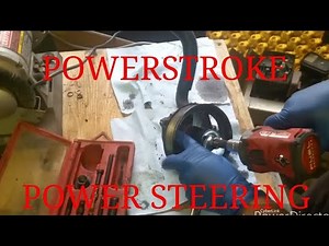 6.0 Powerstroke power steering pump and line tips