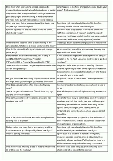 FL DMV Driver License Test Prep Practice Questions video