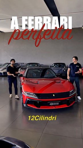 4BOSS on Instagram: "A Ferrari 12Cilindri marca o retorno do V12 aspirado em um cenário automotivo cada vez mais silencioso. São 830cv da melhor forma, sem turbo e com 9000RPM Um tributo moderno aos grandes Gran Turismos da marca, com linhas inspiradas nos ícones dos anos 60 e alma 100% Maranello. • Motor V12 6.5 aspirado • Redline a impressionantes 9.500 rpm • 0–100 km/h em 2,9s A 12Cilindri não é sobre números. É sobre manter vivo aquilo que a Ferrari sempre defendeu: emoção, som e “purosangue
