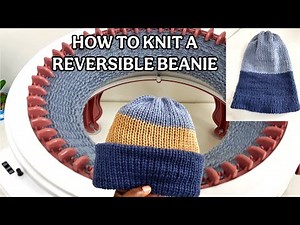 How To Knit A Reversible Beanie For Beginners | Sentro Knitting Machine Tutorial