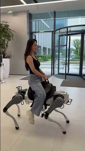 Who needs a horse when you can ride an AI-powered robot dog?