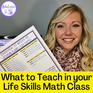 Special Education Math Scope and Sequence What to Teach in Life Skills Math SPED