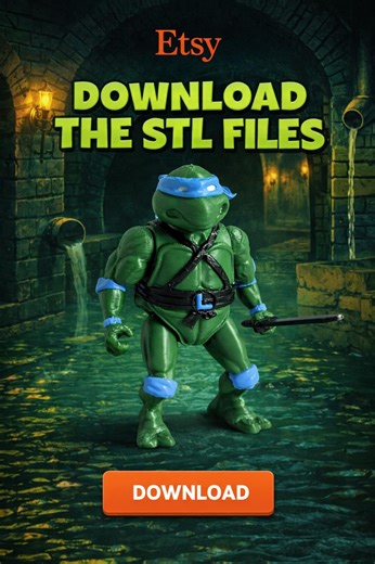Ninja Turtle STL Files – 3D Printable Figure + Swords - Etsy