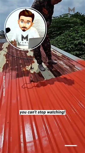 354K views · 589 reactions | Rusty Roof Transformed with Fresh Coat of Red  #fblifestyle | Myshify | Facebook