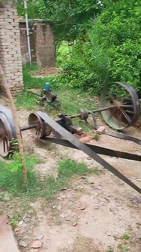 Traditional Oil Press Machine in Action