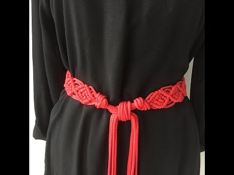 Macramé belt