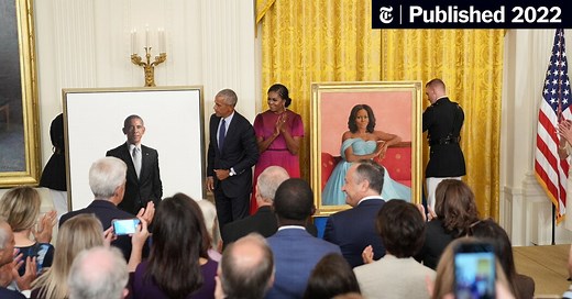 Official Obama Portraits Are Finally Unveiled at the White House