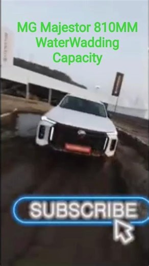 MG Majestor Water Wadding Capacity is 810MM #motorcarindia #mgmajestor #majestor #mgmotorindia #mg