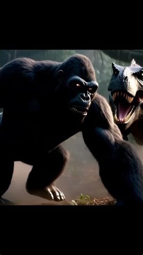 King Kong Vs Alpha T-Rex 🦖 || S1 | Part 2 | The Battle That Ruled the Ancient Jungle #godzilla