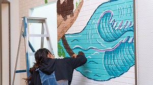 27K views · 69 reactions | Wanna know more about the vibrant, eye-catching mural at our new JewelChangiAirport store? Watch local artist Tiffany Lovage in action and find out about her inspiration behind it! Psst: Get a free tote bag with the mural design with a minimum purchase of $150. Hurry while stocks last! Mural Artist: @Lovage Videographer: Julian Se | Kipling | Facebook