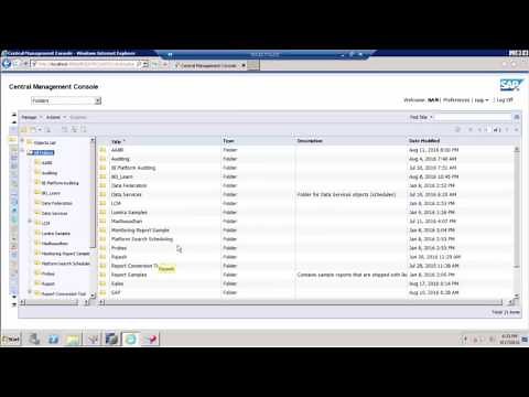 SAP BO Admin - Access to User | CMC | Real time Scenario