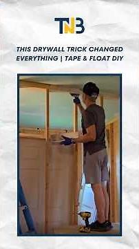 This Drywall Trick Changed Everything | Tape & Float DIY